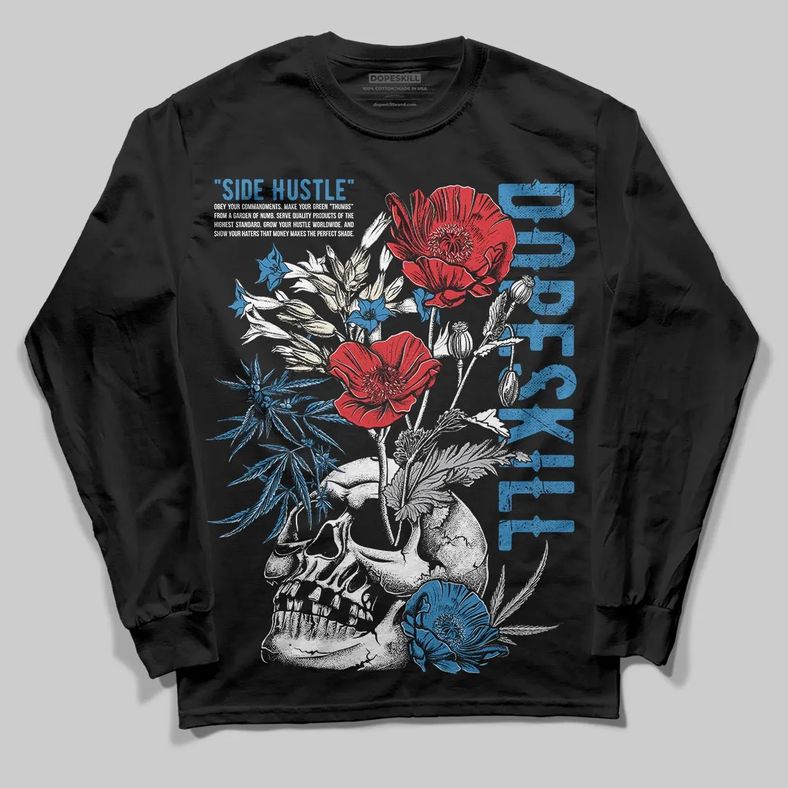 Rare Air 3s DopeSkill Long Sleeve T-Shirt Side Hustle Graphic sold by DopeSkill
