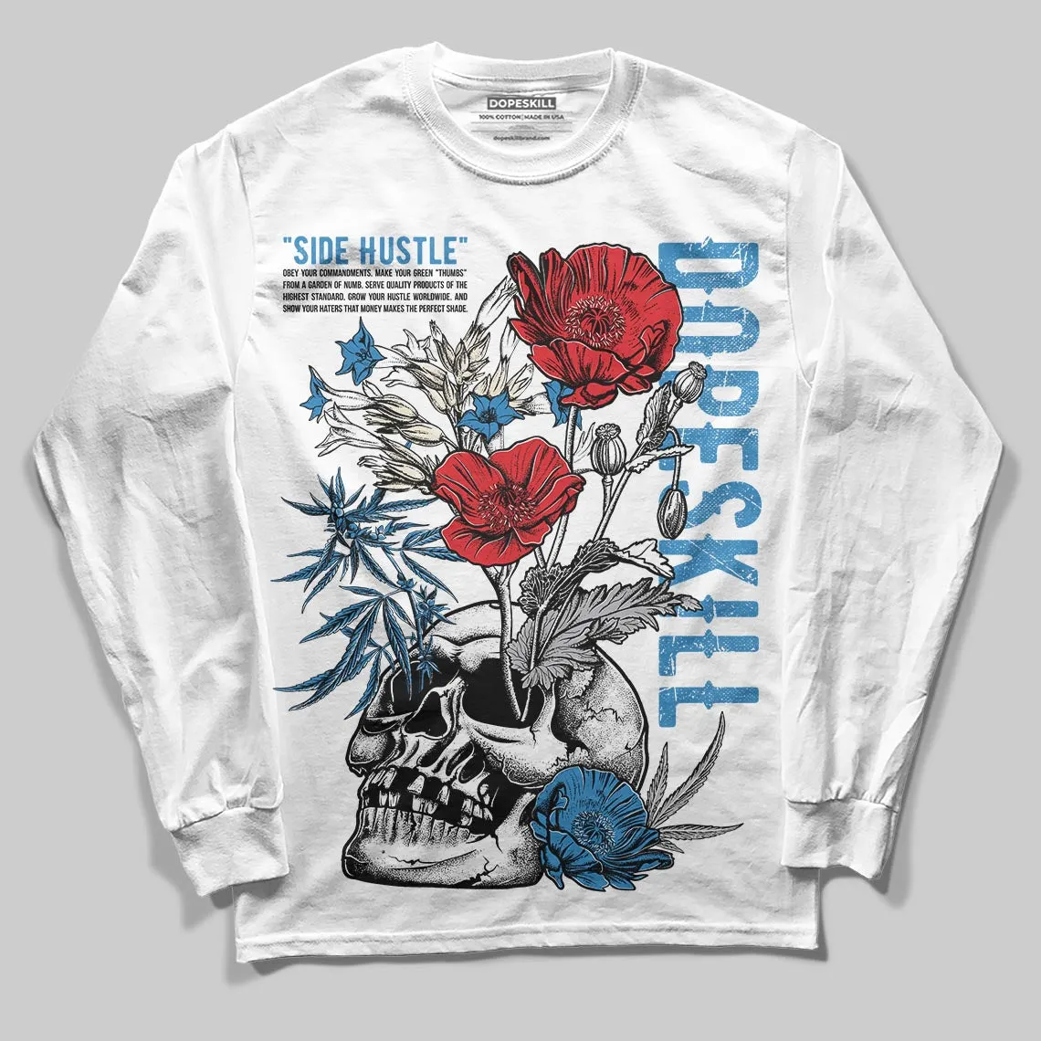 Rare Air 3s DopeSkill Long Sleeve T-Shirt Side Hustle Graphic sold by DopeSkill product image thumbnail 2