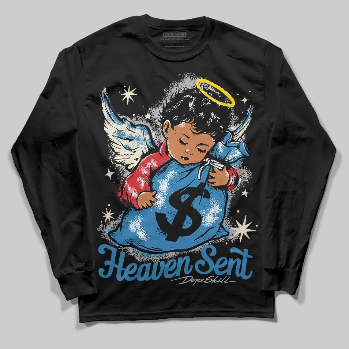 Rare Air 3s DopeSkill Long Sleeve T-Shirt Heaven Sent Graphic sold by DopeSkill