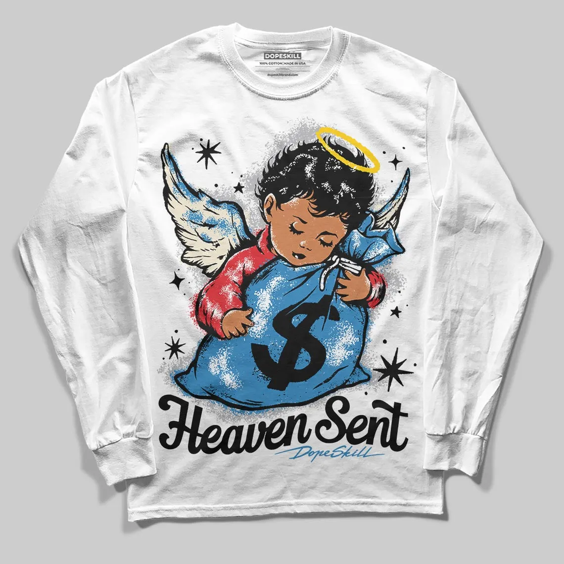 Rare Air 3s DopeSkill Long Sleeve T-Shirt Heaven Sent Graphic sold by DopeSkill product image thumbnail 2