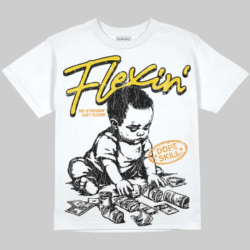 Yellow Ochre 6s DopeSkill Oversize Print T-Shirt Flexin' Graphic sold by DopeSkill