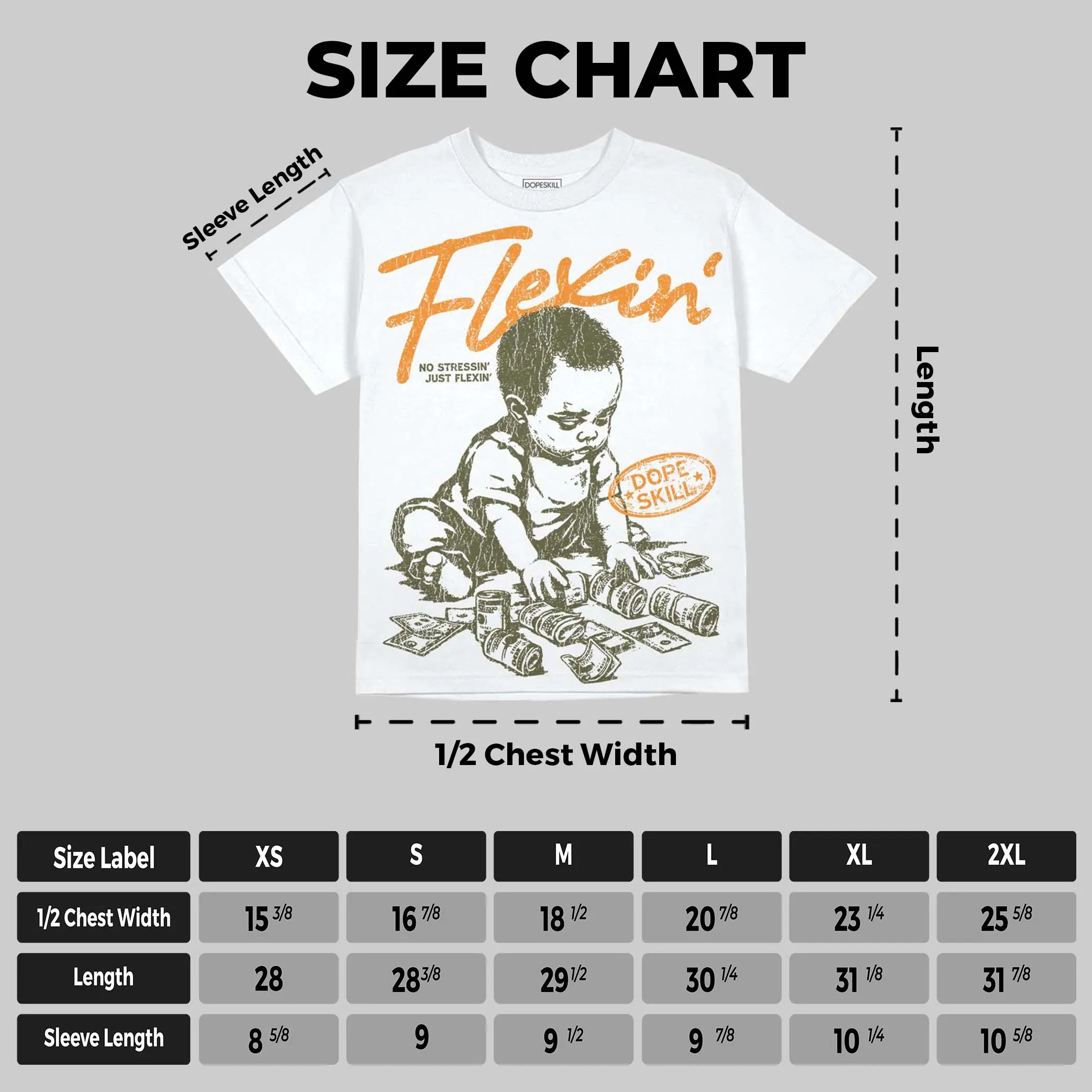 Olive 5s DopeSkill Oversize Print T-Shirt Flexin' Graphic sold by DopeSkill product image thumbnail 2