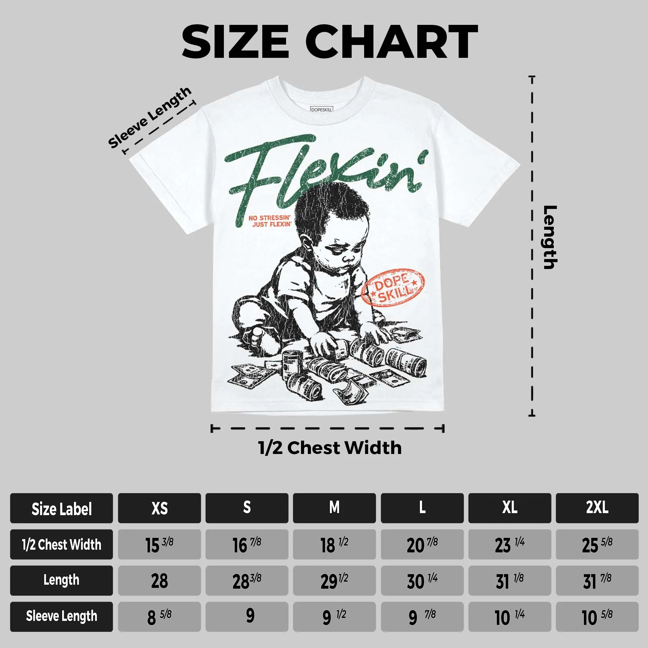 Dunk Team Dark Green Orange DopeSkill Oversize Print T-Shirt Flexin' Graphic sold by DopeSkill product image thumbnail 2