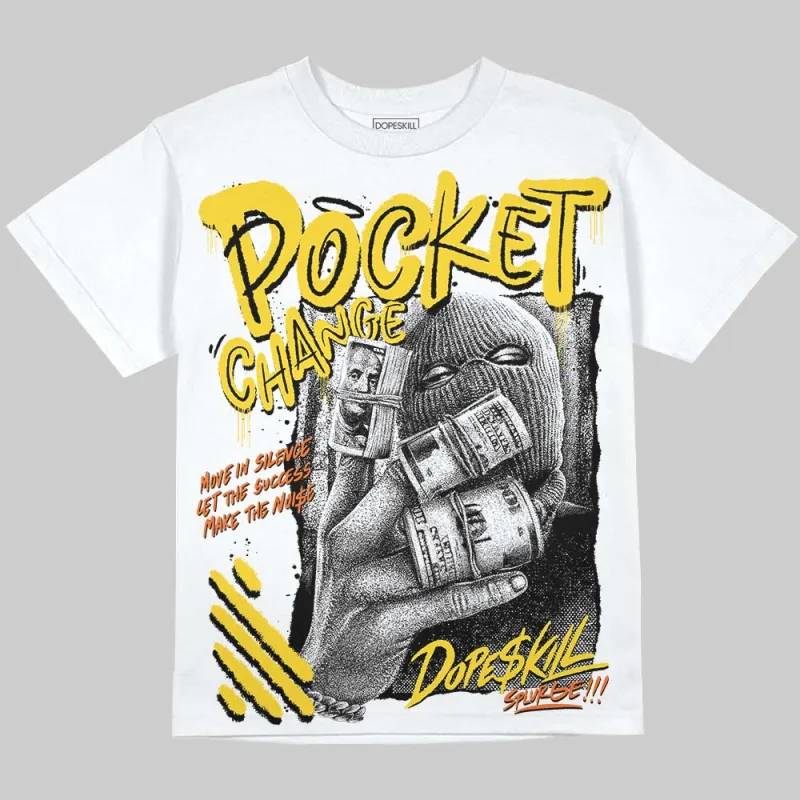 Black Tour Yellow AJ 4 Thunder DopeSkill Oversize Print T-Shirt Pocket Change Graphic sold by DopeSkill