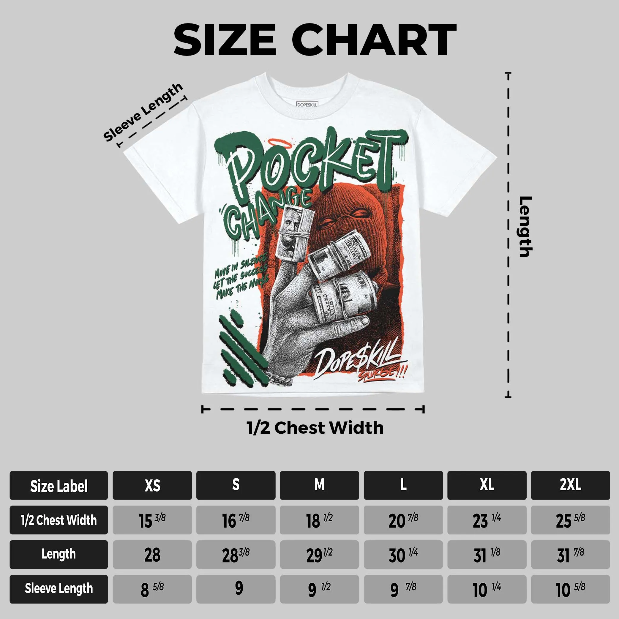Dunk Team Dark Green Orange DopeSkill Oversize Print T-Shirt Pocket Change Graphic sold by DopeSkill product image thumbnail 2