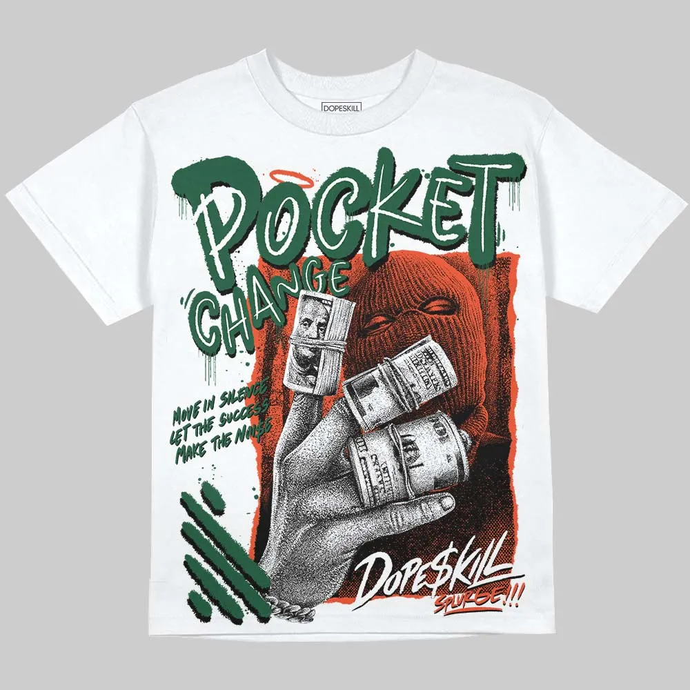 Dunk Team Dark Green Orange DopeSkill Oversize Print T-Shirt Pocket Change Graphic sold by DopeSkill