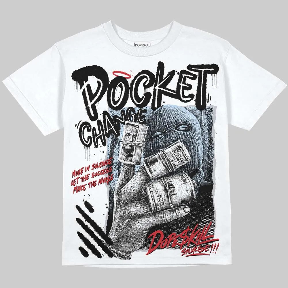 Black Metallic Reimagined 5s DopeSkill Oversize Print T-Shirt Pocket Change Graphic sold by DopeSkill