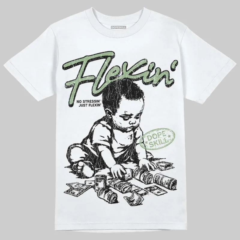 Seafoam 4s DopeSkill T-Shirt Flexin' Graphic sold by DopeSkill