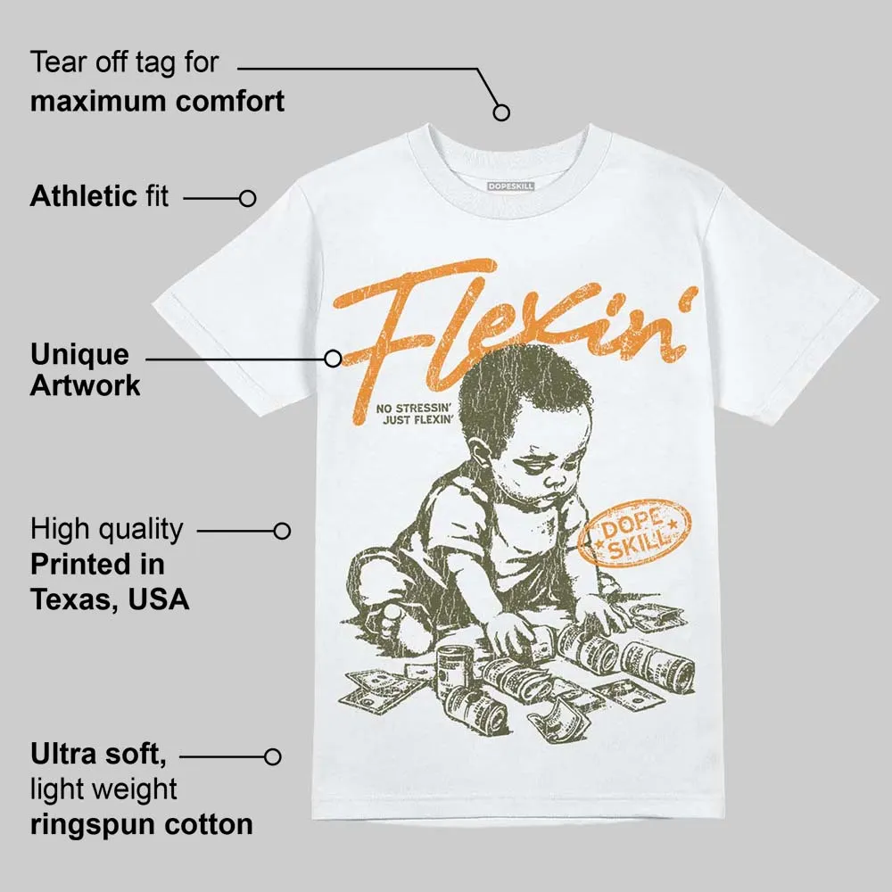 Olive 5s DopeSkill T-Shirt Flexin' Graphic sold by DopeSkill product image thumbnail 4