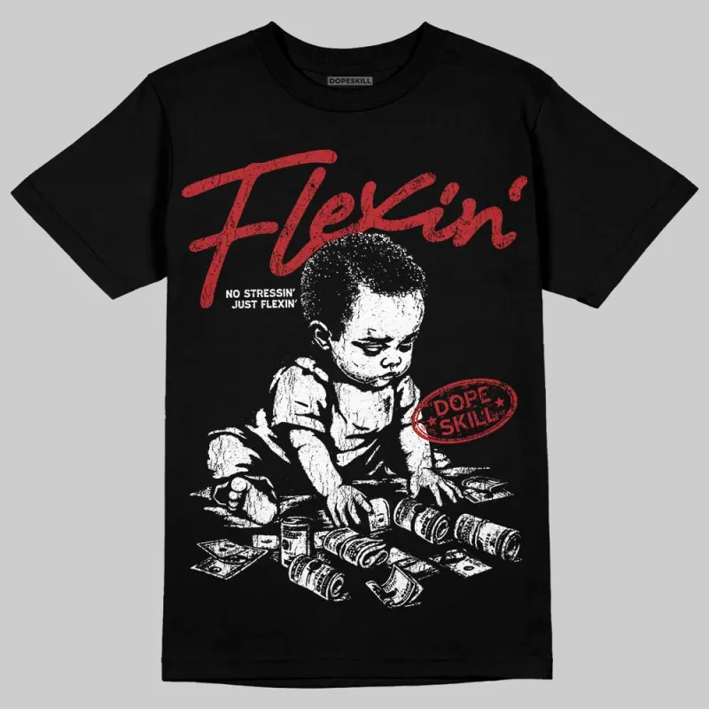 Flu Game 12s DopeSkill T-Shirt Flexin' Graphic sold by DopeSkill