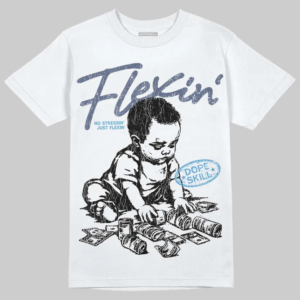 Diffused Blue 11s DopeSkill T-Shirt Flexin' Graphic sold by DopeSkill