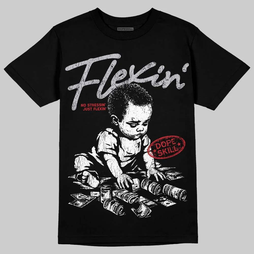 Black Metallic Reimagined 5s DopeSkill T-Shirt Flexin' Graphic sold by DopeSkill