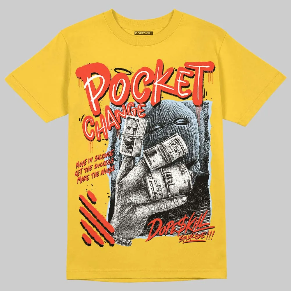 Yellow Ochre 6s DopeSkill T-Shirt Pocket Change Graphic sold by DopeSkill product image thumbnail 3