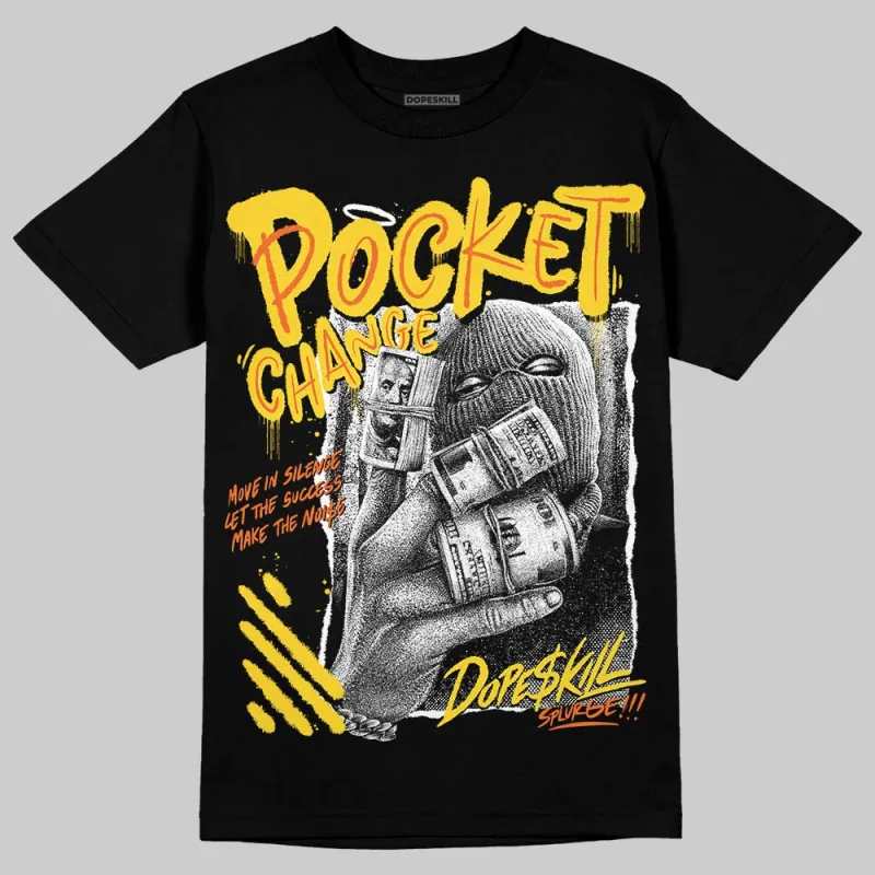 Black Tour Yellow AJ 4 Thunder DopeSkill T-Shirt Pocket Change Graphic sold by DopeSkill