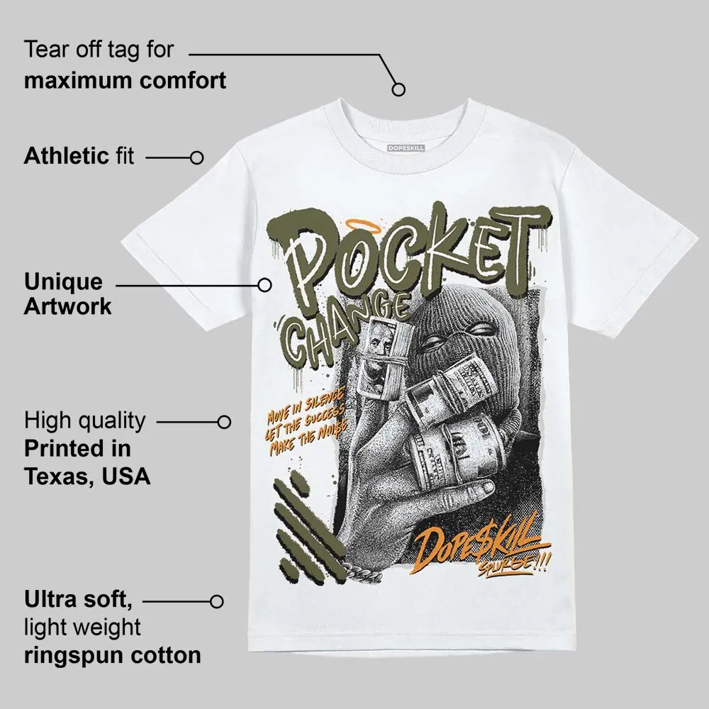 Olive 5s DopeSkill T-Shirt Pocket Change Graphic sold by DopeSkill product image thumbnail 4