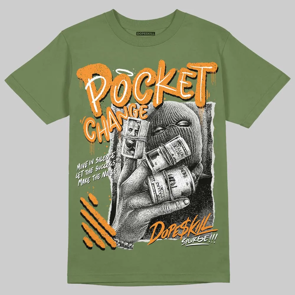 Olive 5s DopeSkill T-Shirt Pocket Change Graphic sold by DopeSkill product image thumbnail 3