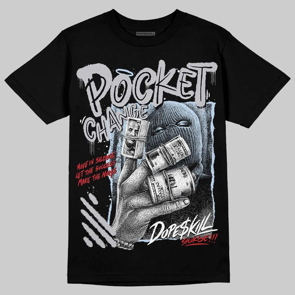 Black Metallic Reimagined 5s DopeSkill T-Shirt Pocket Change Graphic sold by DopeSkill