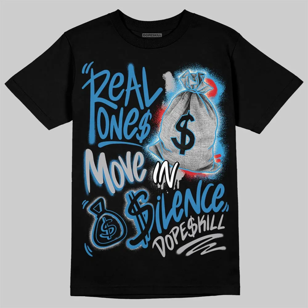 Rare Air 3s DopeSkill T-Shirt Real Ones Move In Silence Graphic sold by DopeSkill