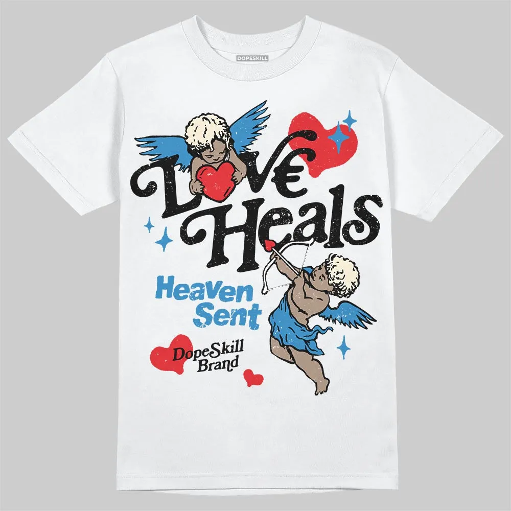 Rare Air 3s DopeSkill T-Shirt New Love Heals Graphic sold by DopeSkill product image thumbnail 2