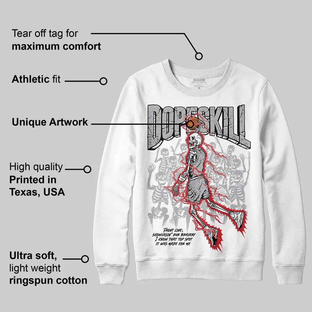 White Cement 4s DopeSkill Sweatshirt Thunder Dunk Graphic sold by DopeSkill product image thumbnail 3