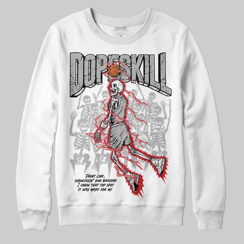 White Cement 4s DopeSkill Sweatshirt Thunder Dunk Graphic sold by DopeSkill