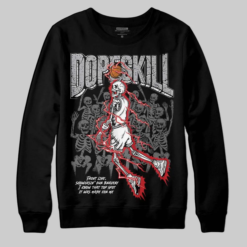 White Cement 4s DopeSkill Sweatshirt Thunder Dunk Graphic sold by DopeSkill product image thumbnail 2