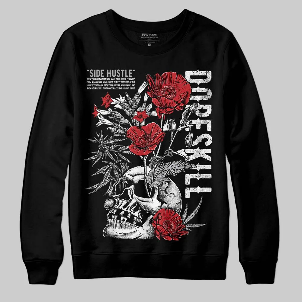 White Cement 4s DopeSkill Sweatshirt Side Hustle Graphic sold by DopeSkill product image thumbnail 2