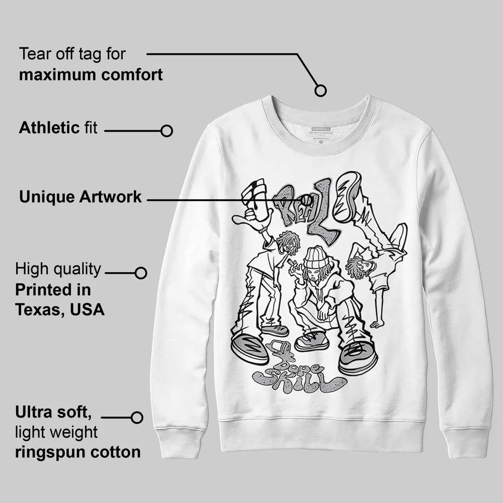 White Cement 4s DopeSkill Sweatshirt Real Y2K Players Graphic sold by DopeSkill product image thumbnail 3