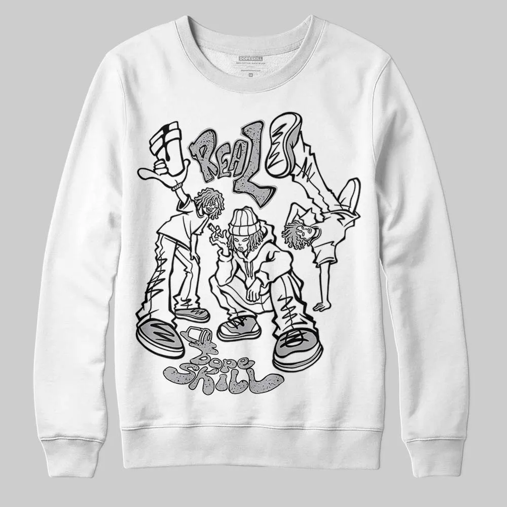White Cement 4s DopeSkill Sweatshirt Real Y2K Players Graphic sold by DopeSkill