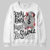 White Cement 4s DopeSkill Sweatshirt Real Ones Move In Silence Graphic sold by DopeSkill