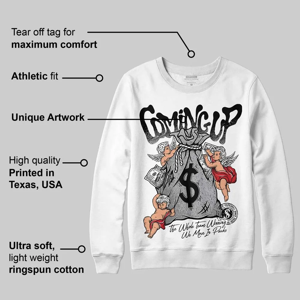 White Cement 4s DopeSkill Sweatshirt Money Bag Coming Up Graphic sold by DopeSkill product image thumbnail 3