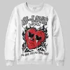White Cement 4s DopeSkill Sweatshirt Crying Heart Graphic sold by DopeSkill