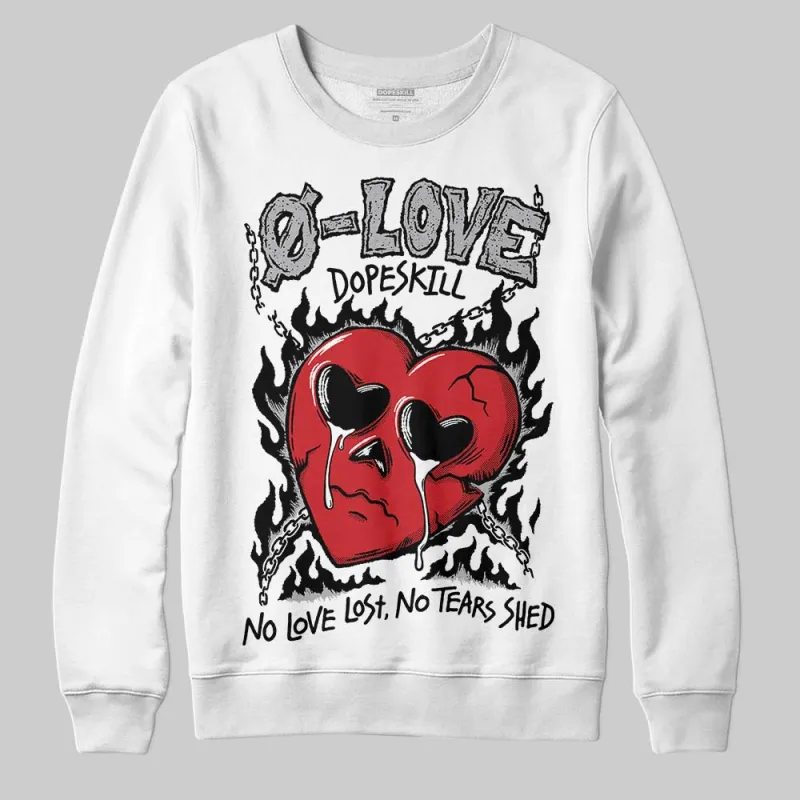 White Cement 4s DopeSkill Sweatshirt Crying Heart Graphic sold by DopeSkill