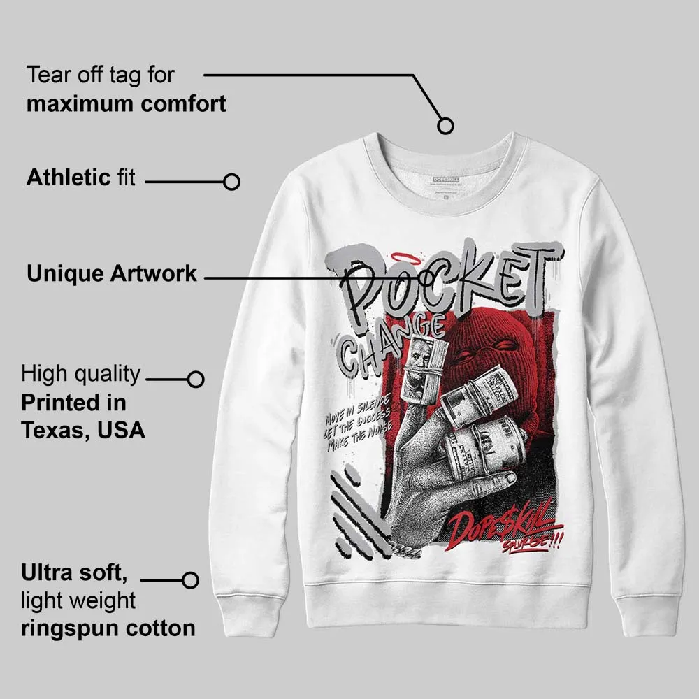 White Cement 4s DopeSkill Sweatshirt Pocket Change Graphic sold by DopeSkill product image thumbnail 3