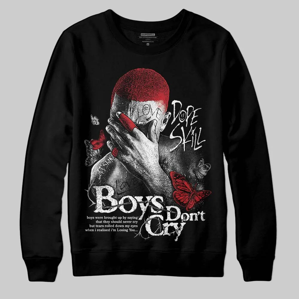 White Cement 4s DopeSkill Sweatshirt Boys Don't Cry Graphic sold by DopeSkill product image thumbnail 2