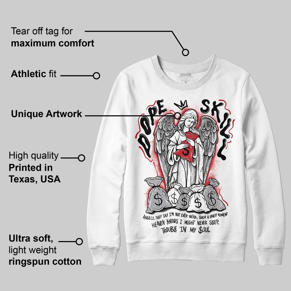 White Cement 4s DopeSkill Sweatshirt Angels Graphic sold by DopeSkill product image thumbnail 3