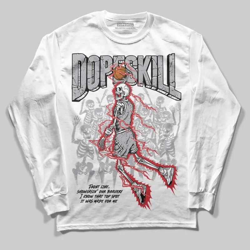 White Cement 4s DopeSkill Long Sleeve T-Shirt Thunder Dunk Graphic sold by DopeSkill