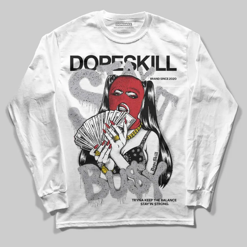 White Cement 4s DopeSkill Long Sleeve T-Shirt Stay It Busy Graphic sold by DopeSkill
