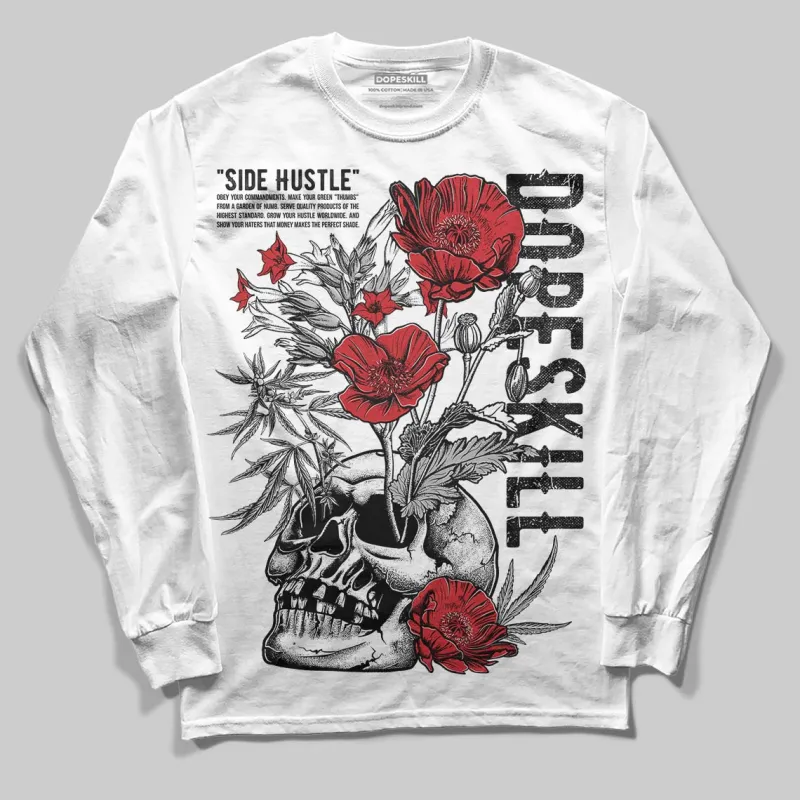 White Cement 4s DopeSkill Long Sleeve T-Shirt Side Hustle Graphic sold by DopeSkill