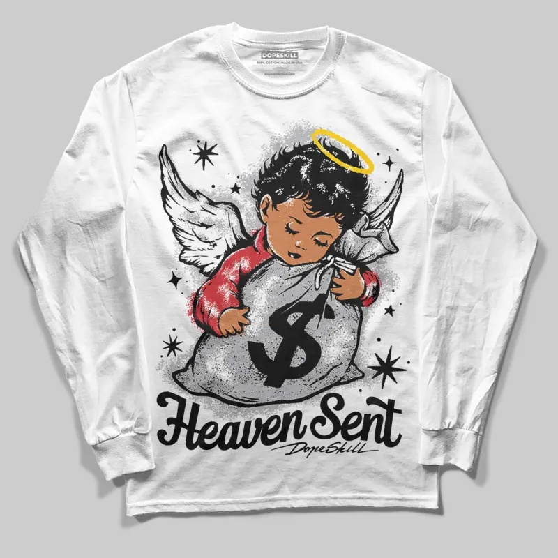 White Cement 4s DopeSkill Long Sleeve T-Shirt Heaven Sent Graphic sold by DopeSkill