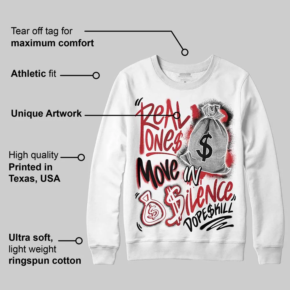 Ruby 1s DopeSkill Sweatshirt Real Ones Move In Silence Graphic sold by DopeSkill product image thumbnail 3