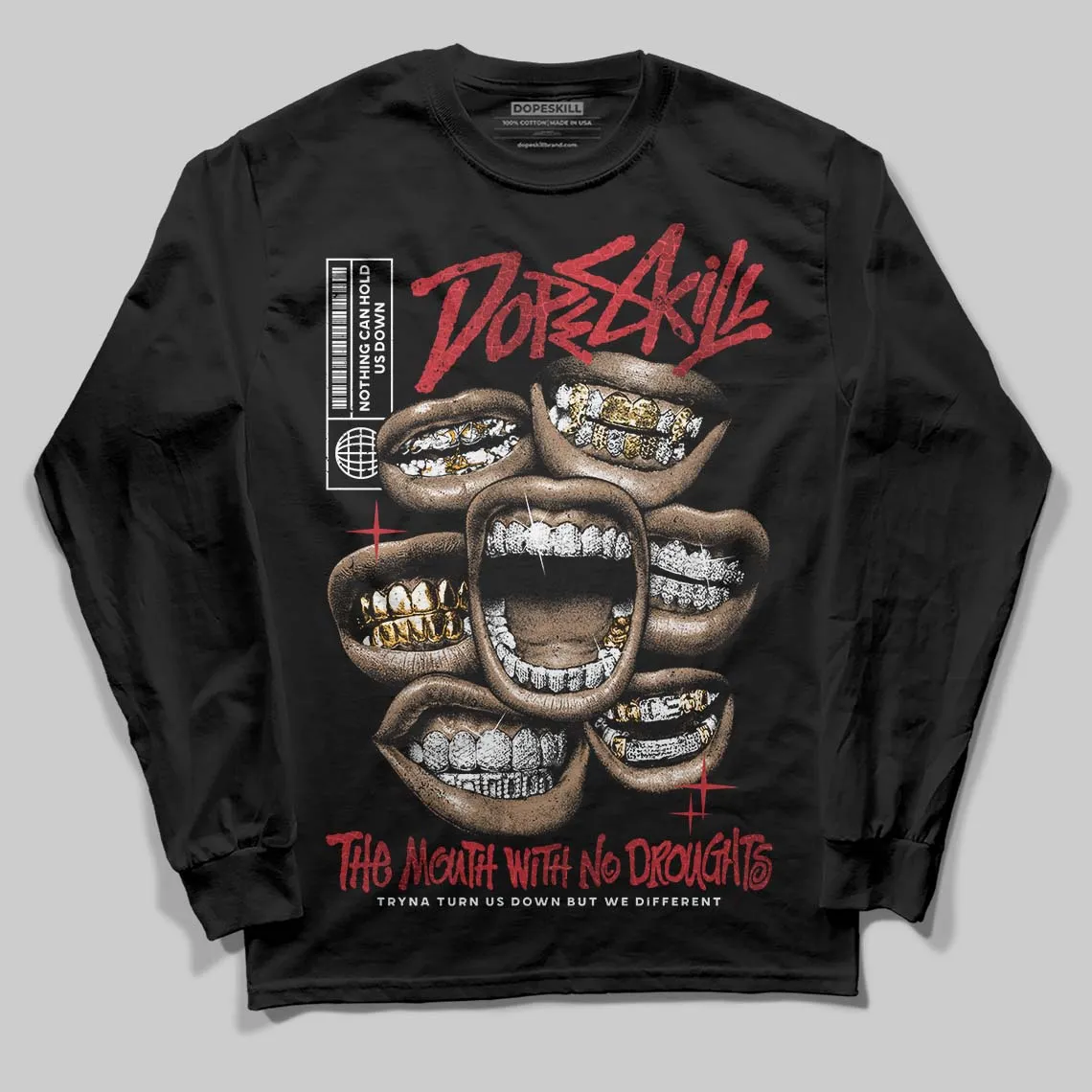 Ruby 1s DopeSkill Long Sleeve T-Shirt The Mouth With No Droughts Graphic sold by DopeSkill product image thumbnail 2
