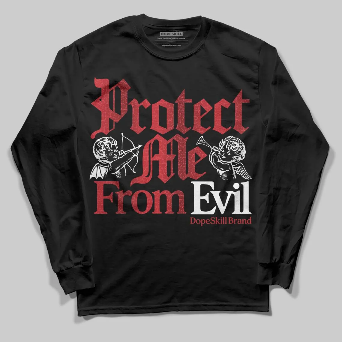 Ruby 1s DopeSkill Long Sleeve T-Shirt Protect Me From Evil Graphic sold by DopeSkill product image thumbnail 2