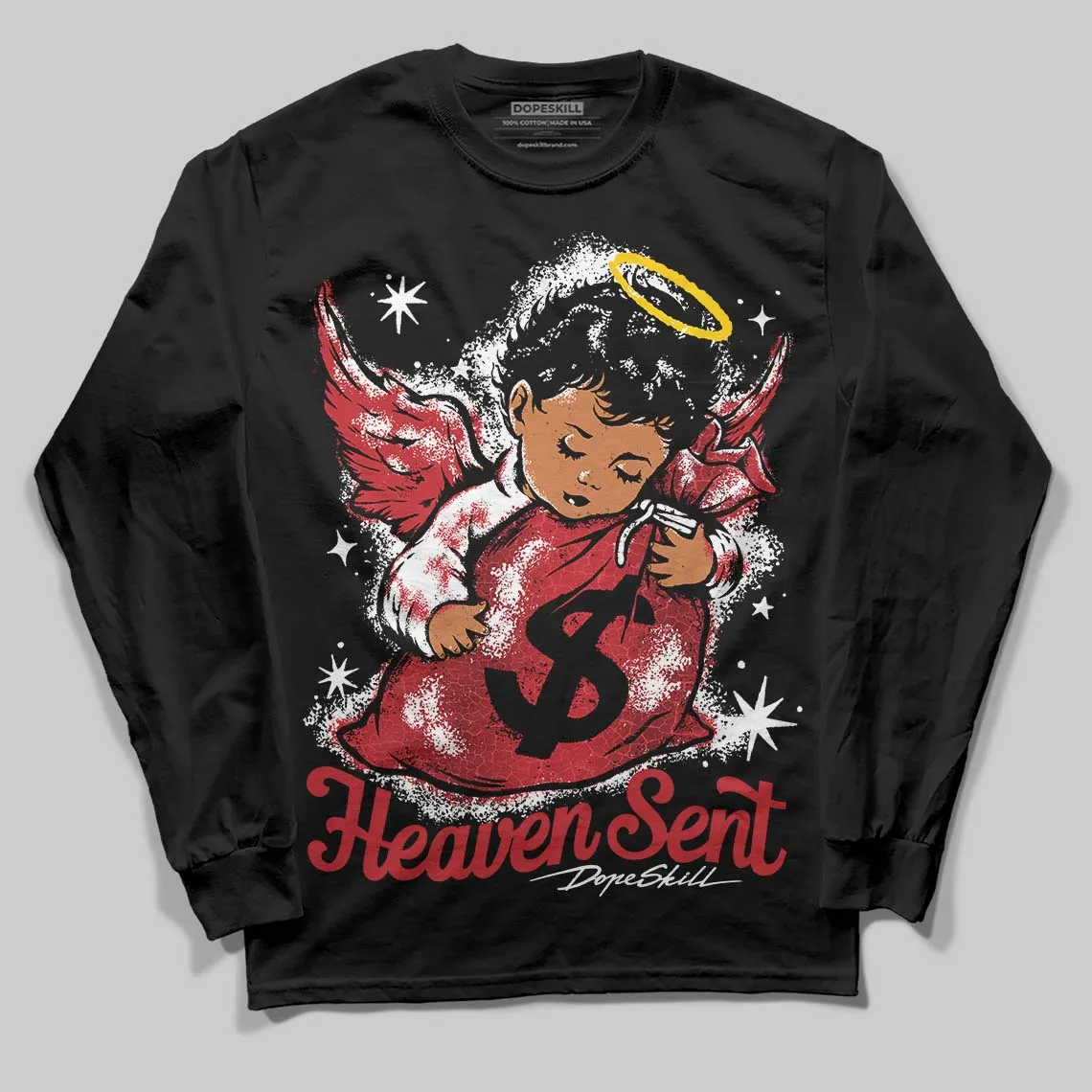 Ruby 1s DopeSkill Long Sleeve T-Shirt Heaven Sent Graphic sold by DopeSkill product image thumbnail 2