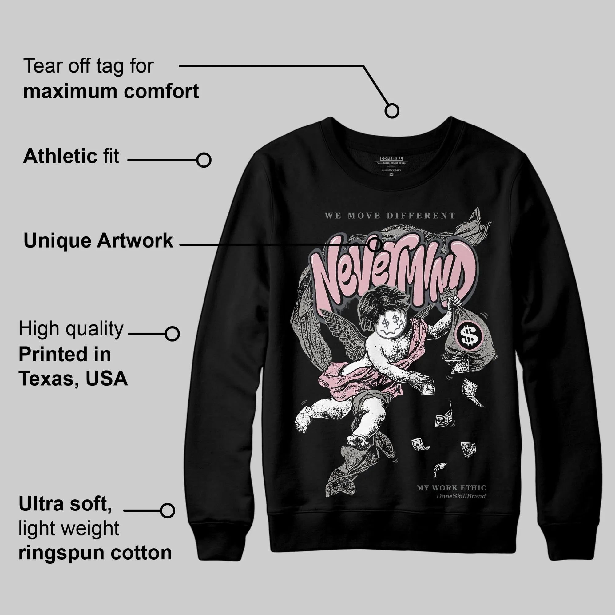 Max 95 OG “Pink Foam” DopeSkill Sweatshirt Nevermind Graphic sold by DopeSkill product image thumbnail 3