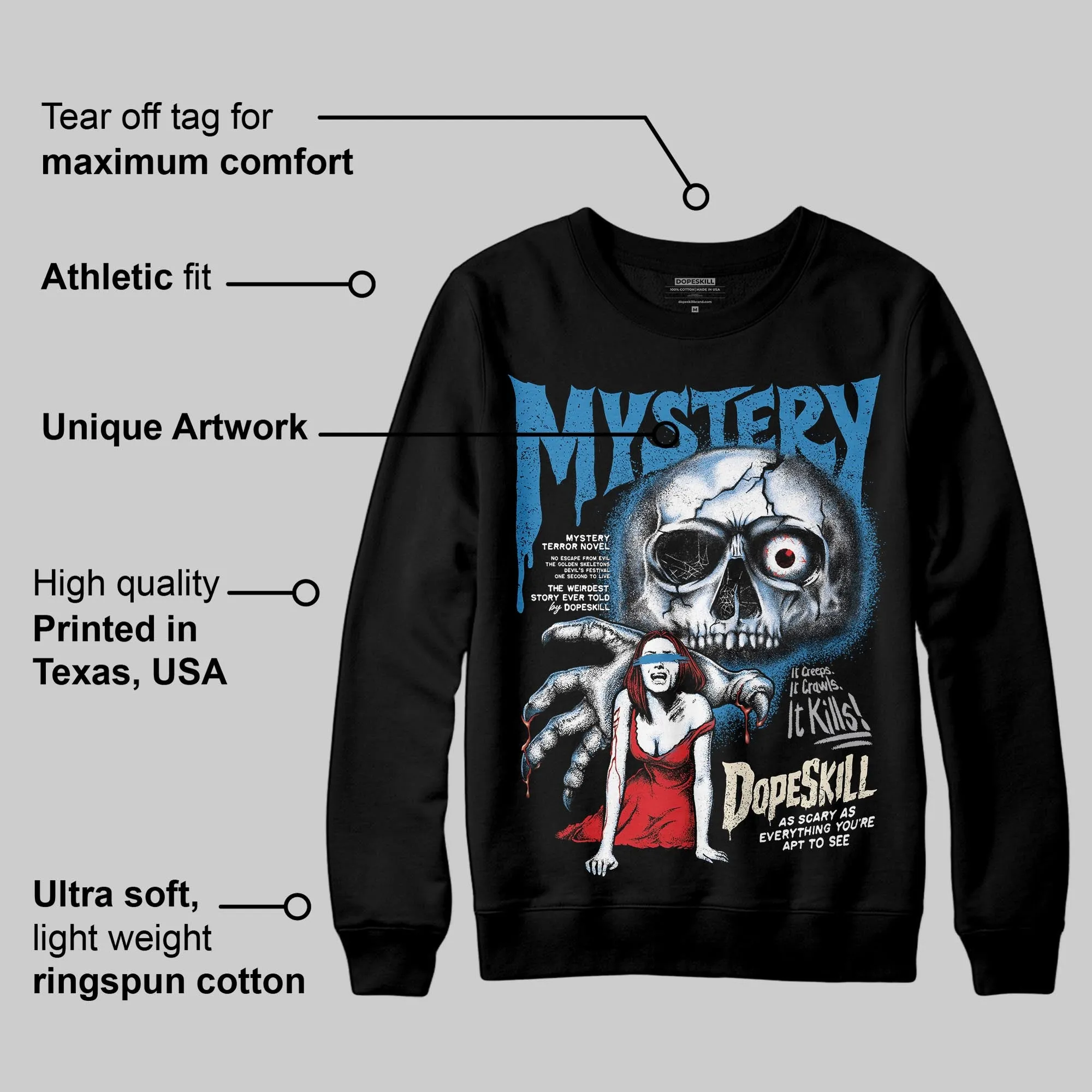 Rare Air 3s DopeSkill Sweatshirt Mystery Ghostly Grasp Graphic sold by DopeSkill product image thumbnail 3