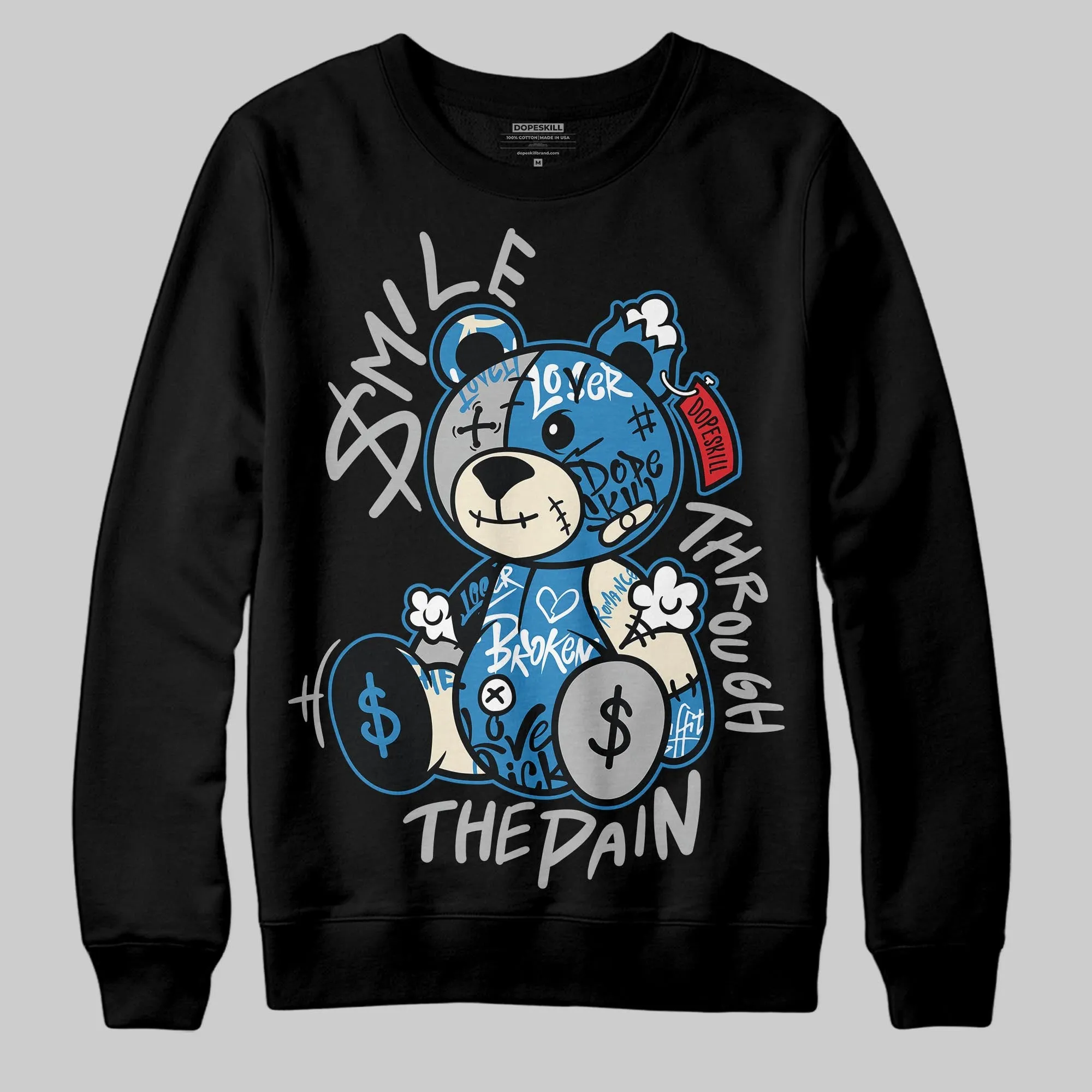 Rare Air 3s DopeSkill Sweatshirt Smile Through The Pain Graphic sold by DopeSkill
