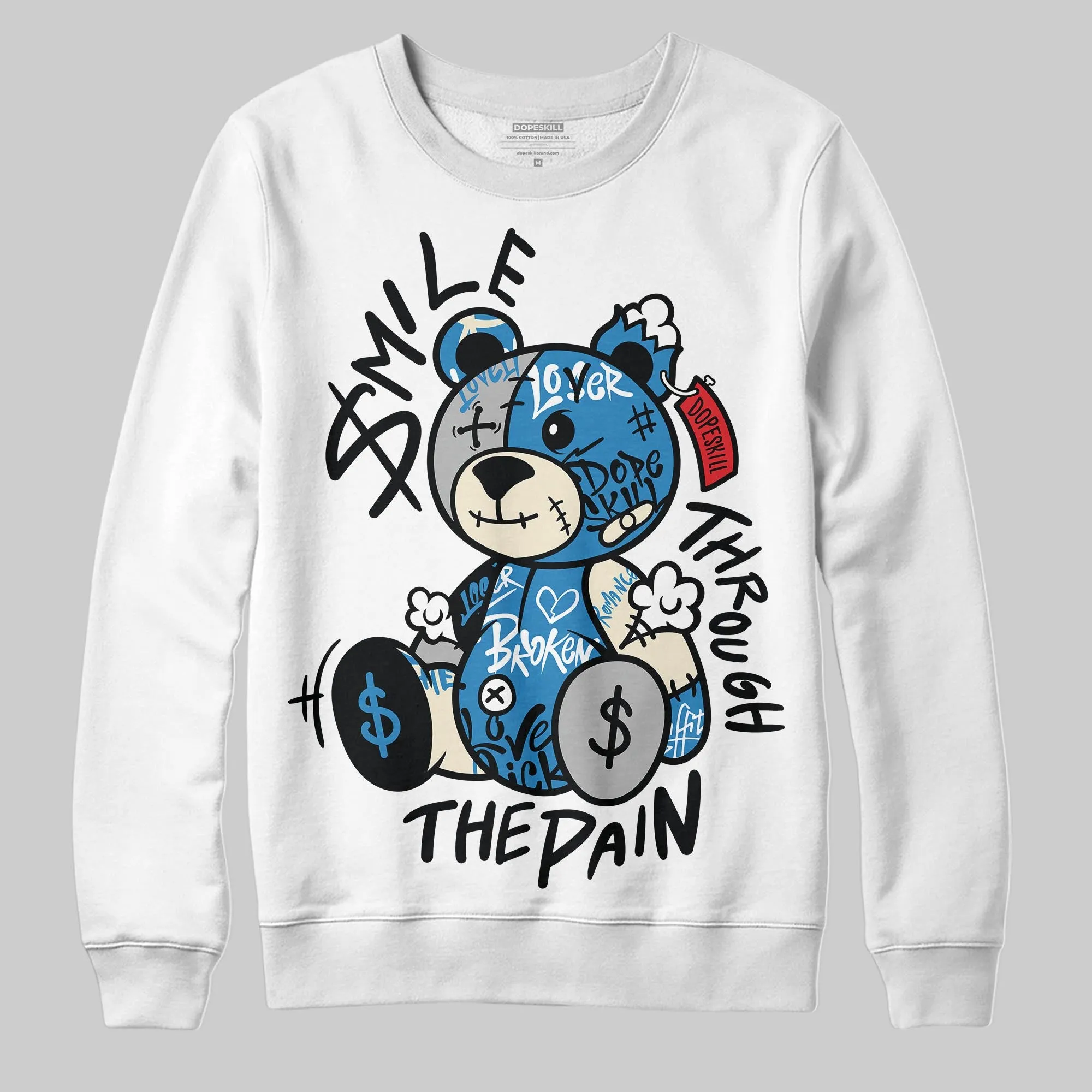 Rare Air 3s DopeSkill Sweatshirt Smile Through The Pain Graphic sold by DopeSkill product image thumbnail 2
