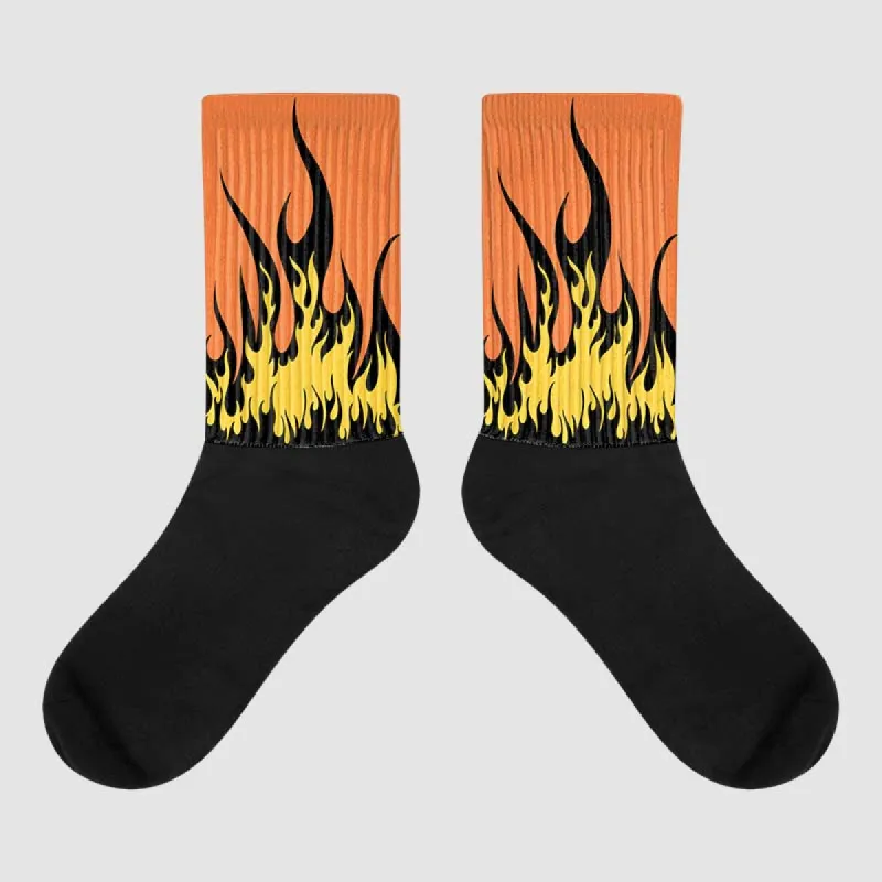Rio 3s DopeSkill Sublimated Socks FIRE Graphic sold by DopeSkill