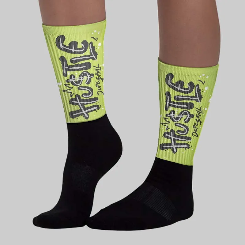 Light Lemon Twist 4s DopeSkill Sublimated Sock Hustle Graphic sold by DopeSkill product image thumbnail 3